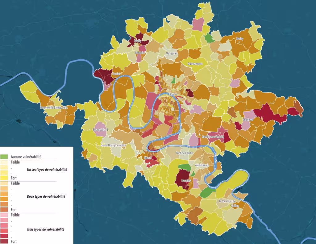 Carte des vulnérabilités du Grand territoire