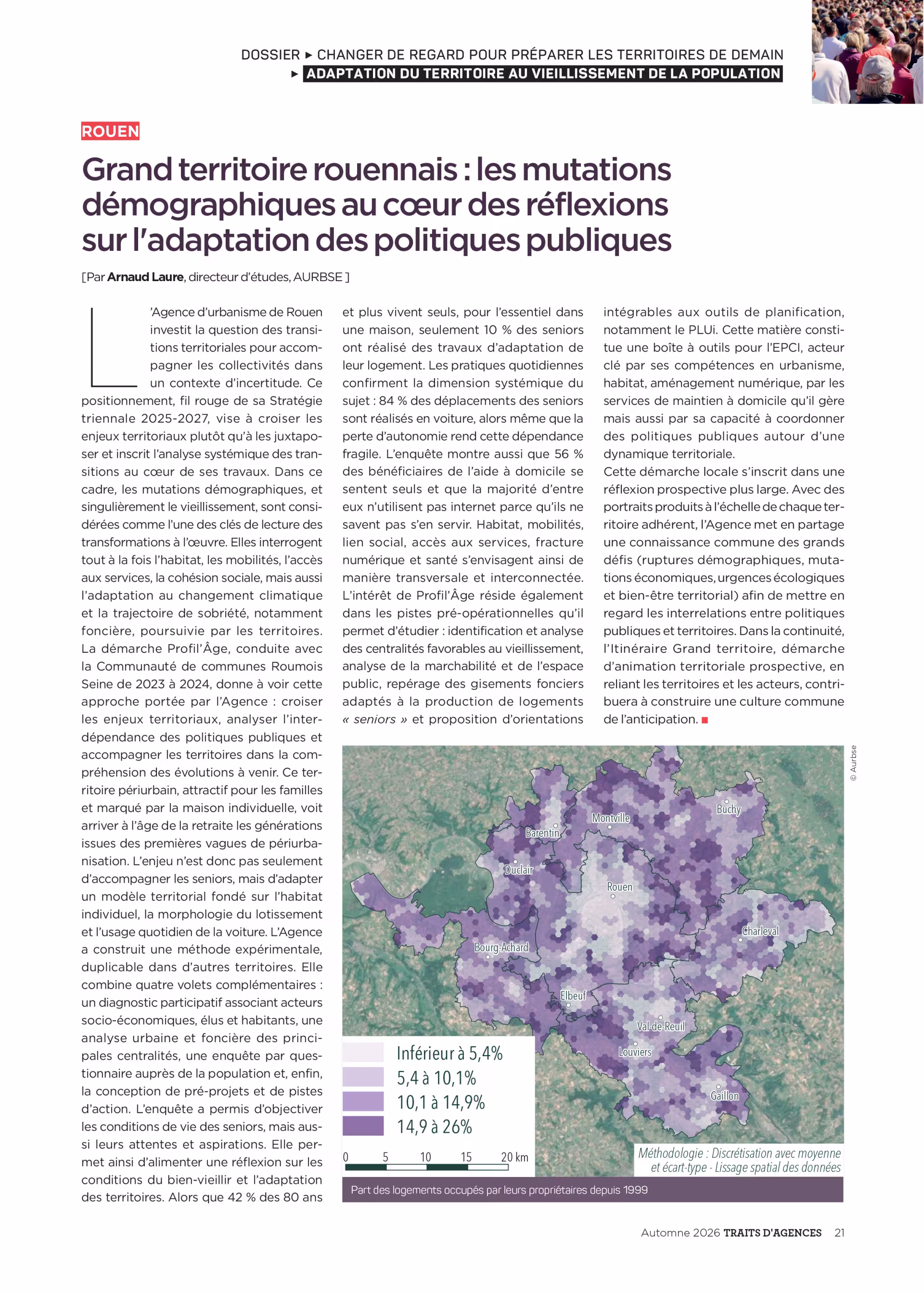 Grand territoire rouennais : les mutations démographiques au cœur des réflexions sur l'adaptation des politiques publiques