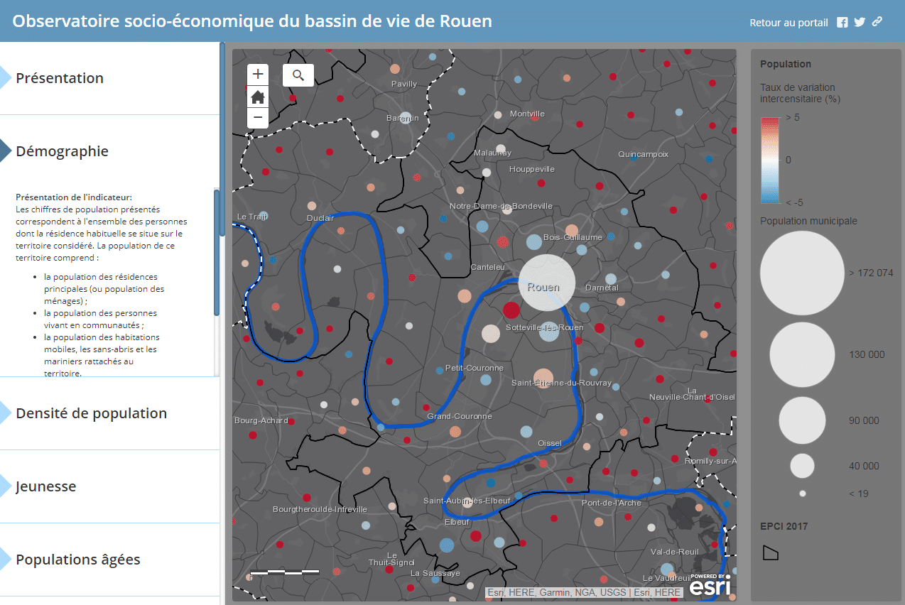 Observatoire socio-economique Bassin de vie de Rouen