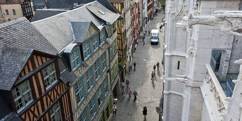 Rouen - Rue de Martainville. AURBSE / JC Pattacini. IMG2290